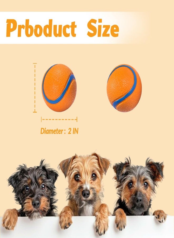 FCCUM Natural Rubber Sound-Sounding Sog Toy Balls,Dog Toy Ball, with a Groove Design That is Resistant to Bites, Has a High Bounce, Dog Training Interactive Pet Toy, Relieving Pet Anxiety,（small size）2Pack - Image 3